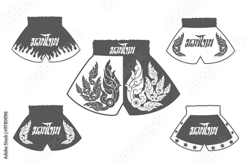 Thai boxing shorts set