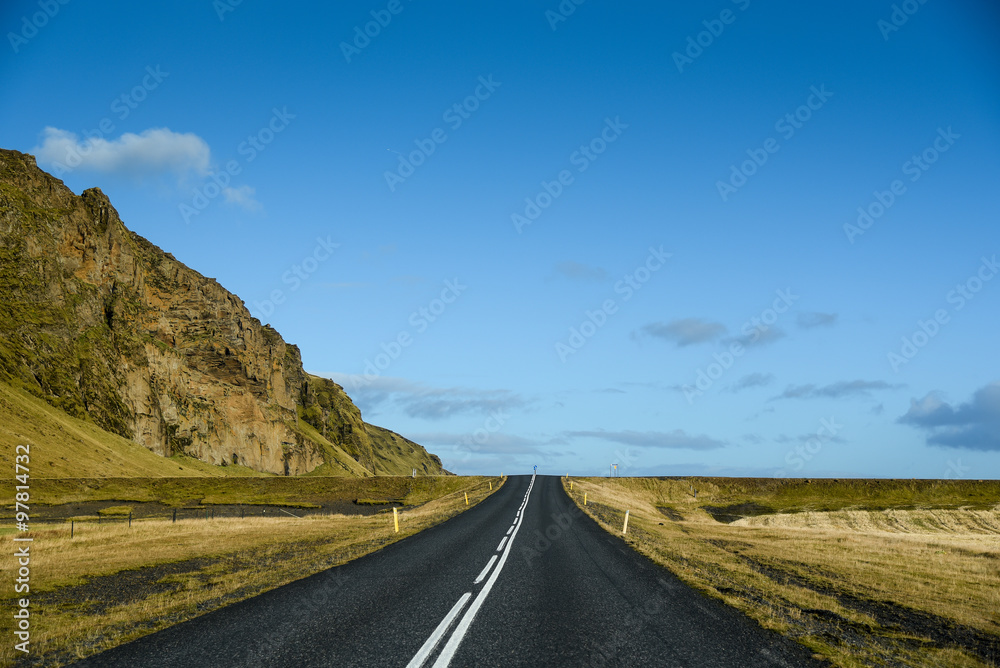 Ring road in summer of Iceland