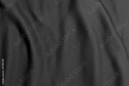 Black rippled fabric