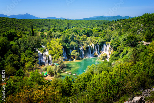 Kravice waterfall on Trebizat River in Bosnia and Herzegovina photo