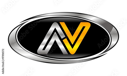 Letter AV Modern Logo photo