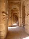 a corridor in the amphitheatre El Jem
