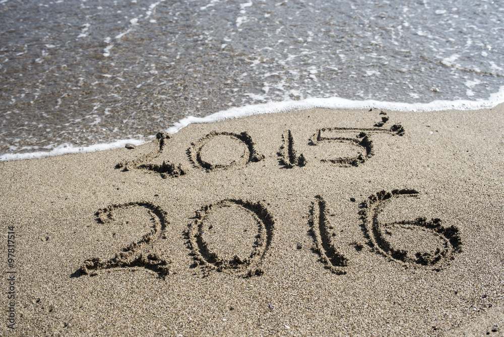 Fototapeta premium New year 2016