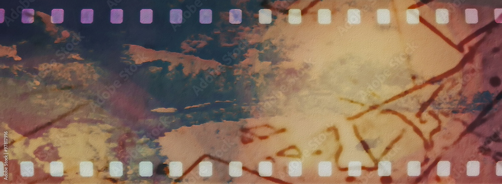 Obraz premium grunge film strip background
