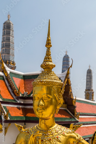 Kinnara, Mythological figure at Wat Phra Kaew © straystone