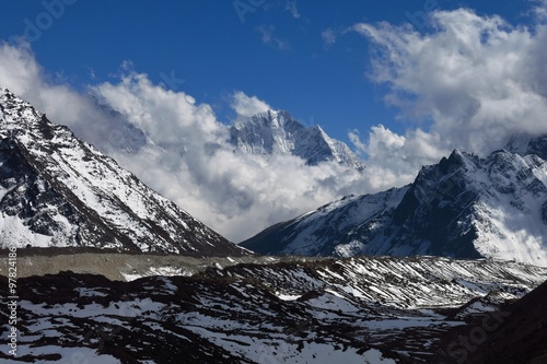 Scene near the Everest Base Camp, Nepal
