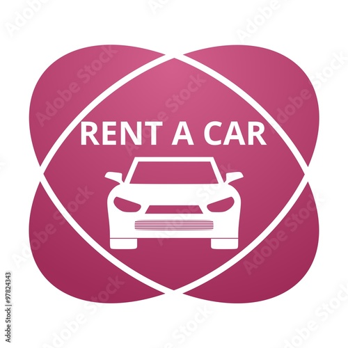 Pink sign rent a car