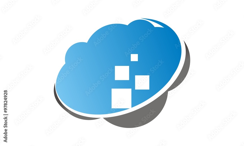 Obraz premium Cloud Data Virtual