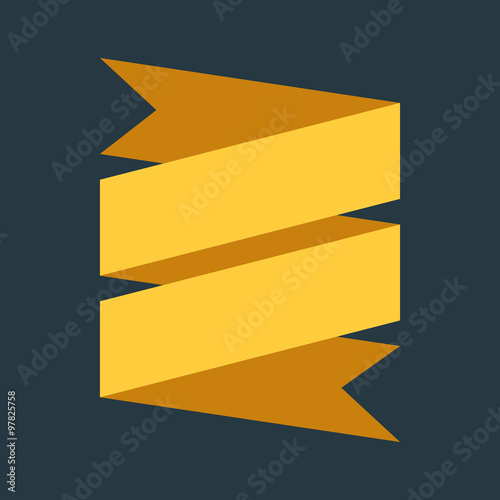 Modern flat design badge icon