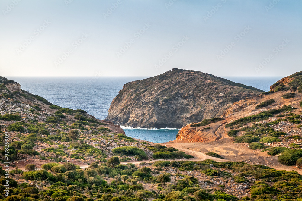 Скалы на побережье Крита. Греция. Крит