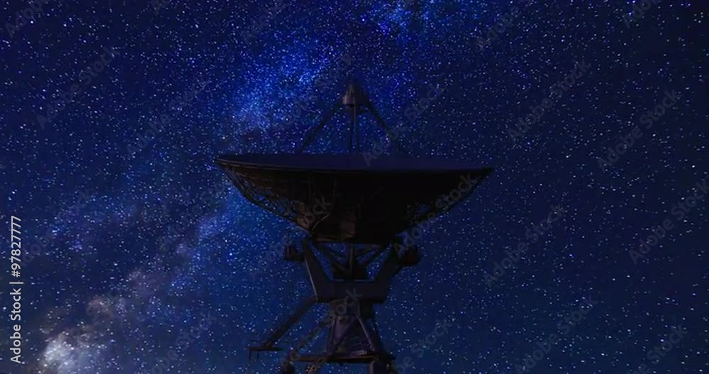 Satellite and Stars Rotating. a time lapse shot of a satellite with star and milky way rotating in the background
Satellite and Stars Rotating. a time lapse shot of a satellite with star and milky way rotating in the background