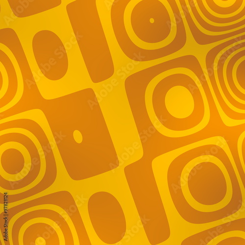 Abstract yellow shapes background. Modern digital art. Idea.