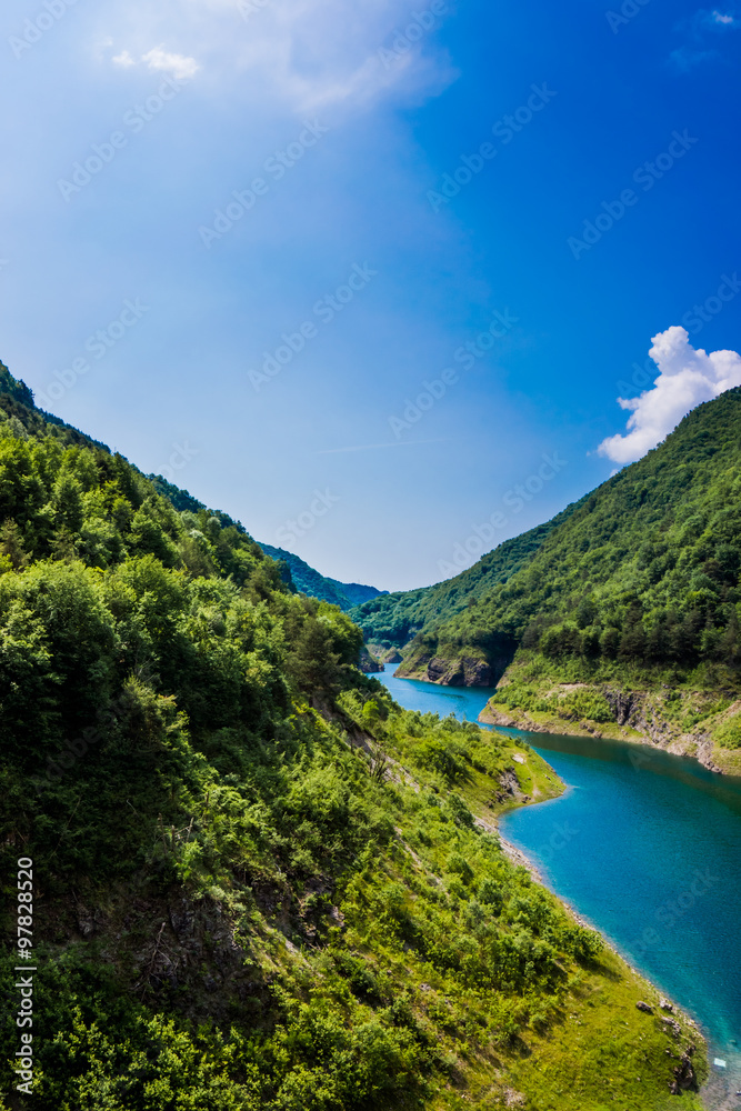 Mountain landscape.  Mountain lake.  Nature landscape