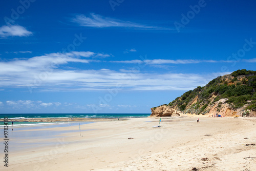 White sand beach on a fine day in New South Wales, Australia © Kubyshin
