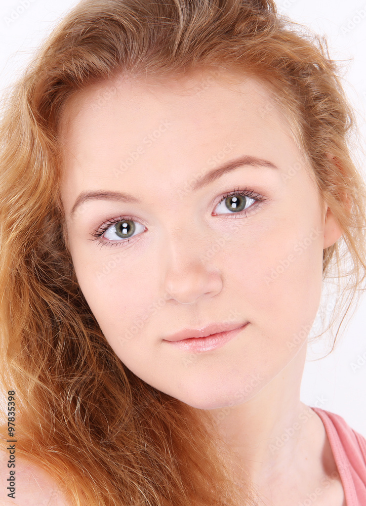 Portrait of happy cheerful smiling young beautiful woman Portrait of happy cheerful smiling young beautiful woman