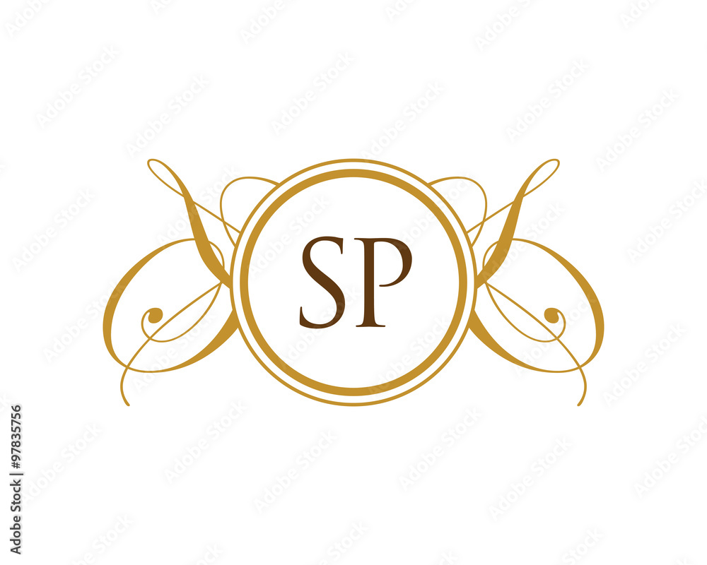 SP Luxury Ornament initial Logo SP Luxury Ornament initial Logo