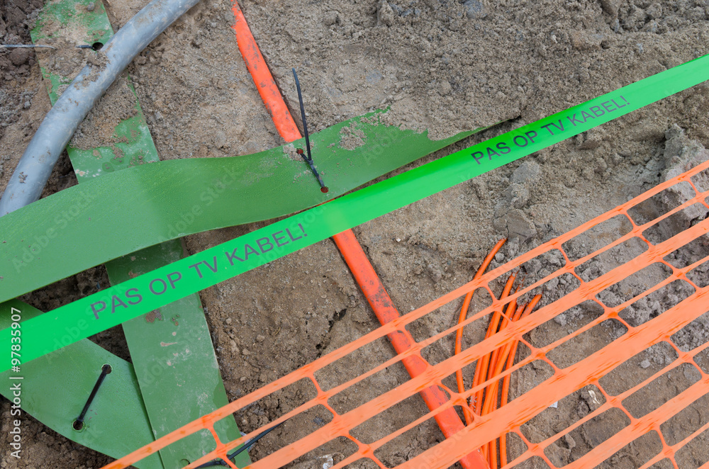 television cable in ground