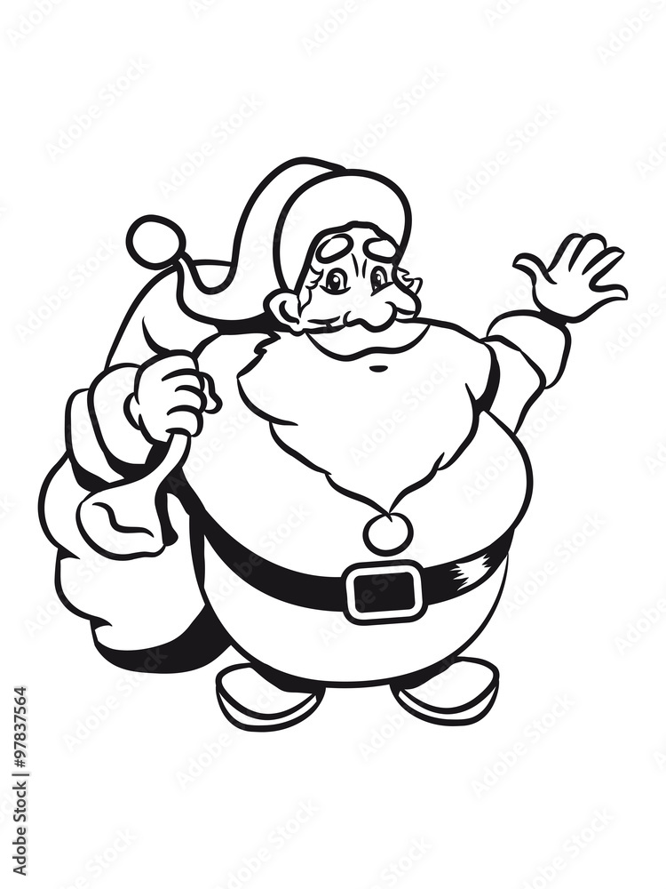 Christmas Santa Claus waving