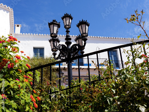  Detail in Mijas is one of the most beautiful 'white' villages of the Southern Spain area called Andalucia.  photo