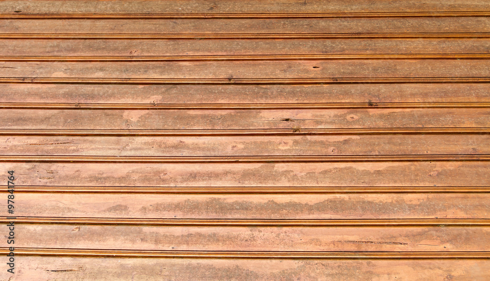 Fototapeta premium Brown orange old wood texture with knot