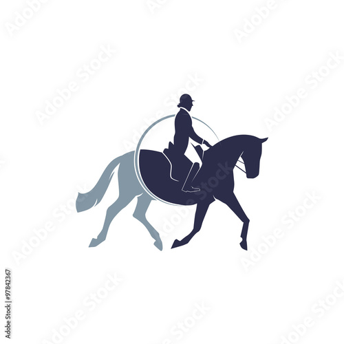 horse riding sign
