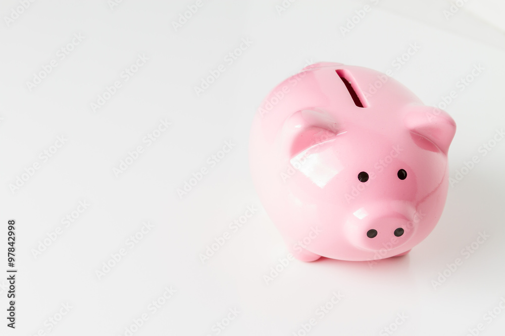 piggy bank looking to side piggy bank looking to side