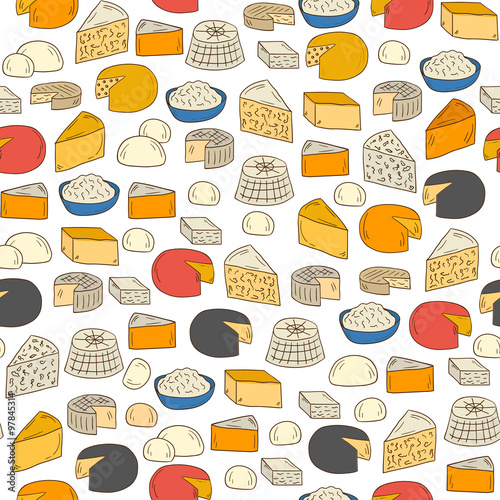 Seamless cheese background