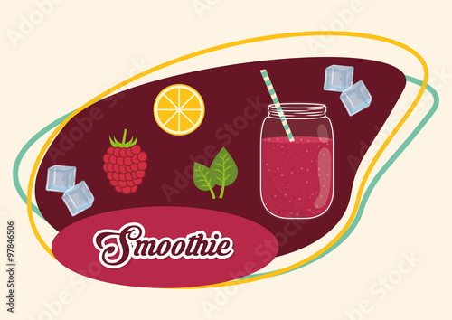 Smoothie icons design 
