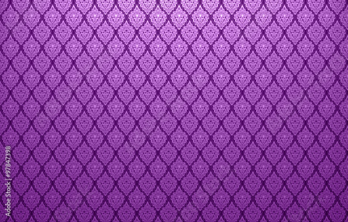 Background of Thai style fabric pattern with purple