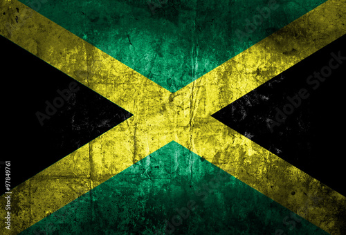 Grunge of Jamaica flag