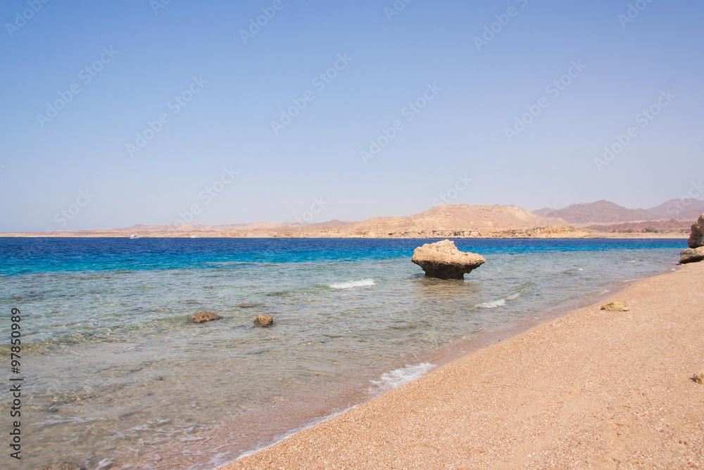 Ssummer beach of Red Sea in Egypt