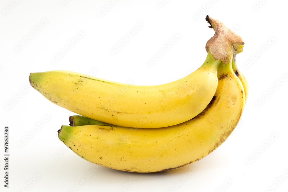 Bunch of bananas on white background Bunch of bananas on white background