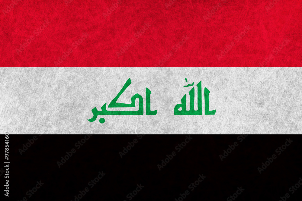 Obraz premium イラク 国旗 国 旗