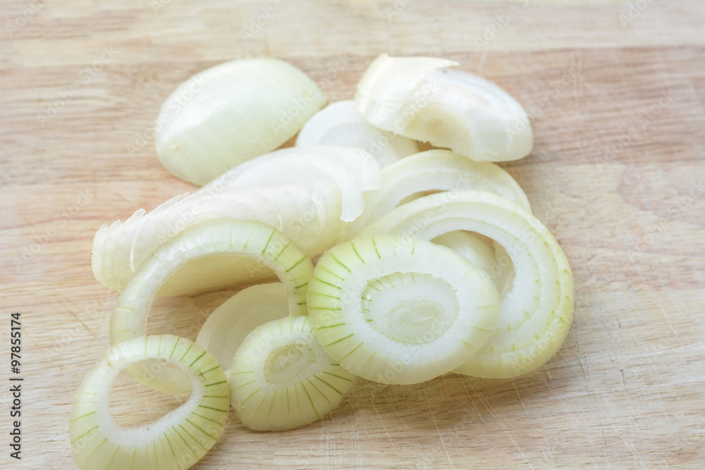 onions on a wooden floor