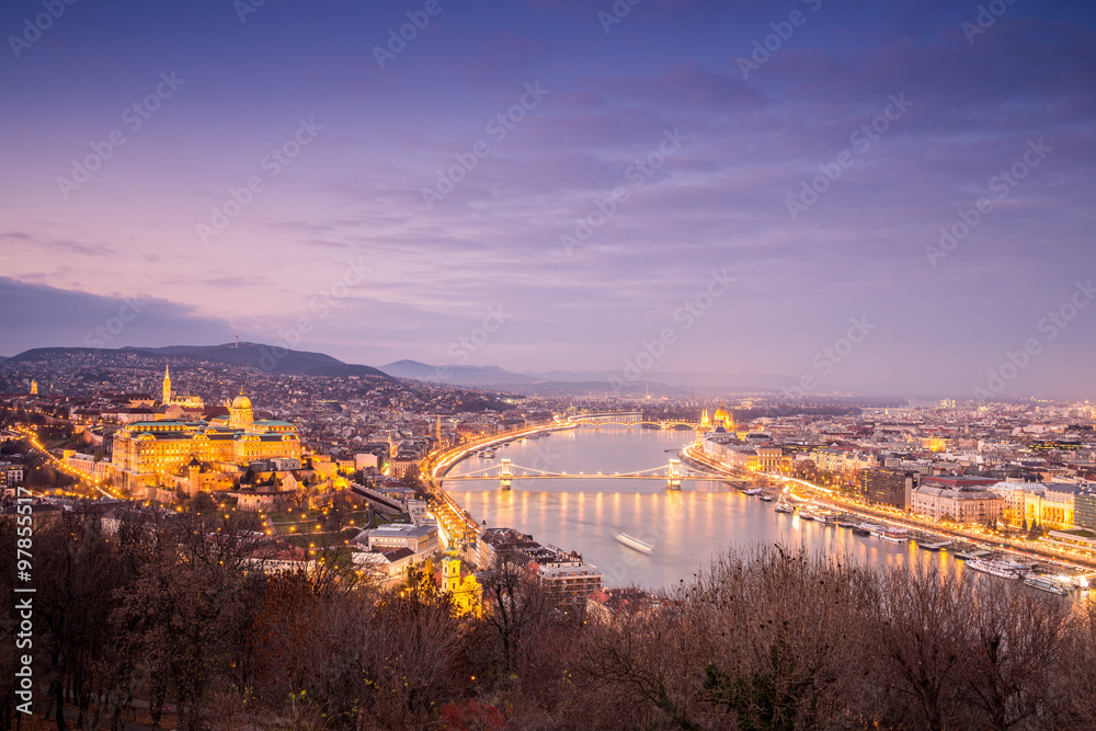 Fototapeta premium Budapest panorama, Hungary