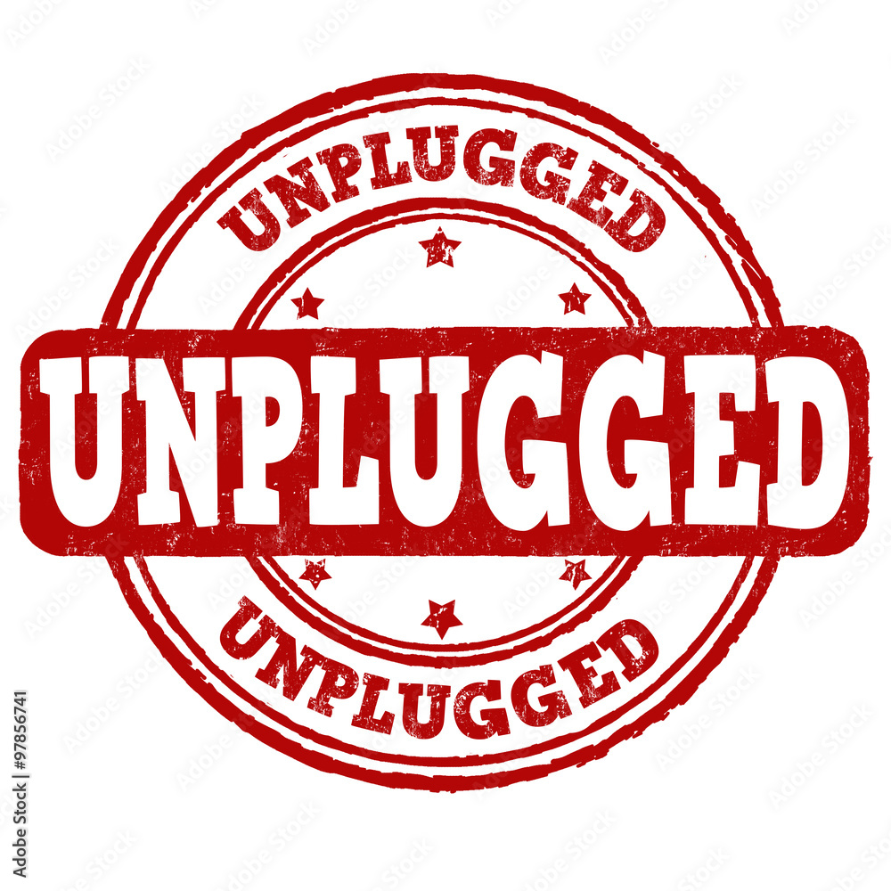 Unplugged grunge stamp