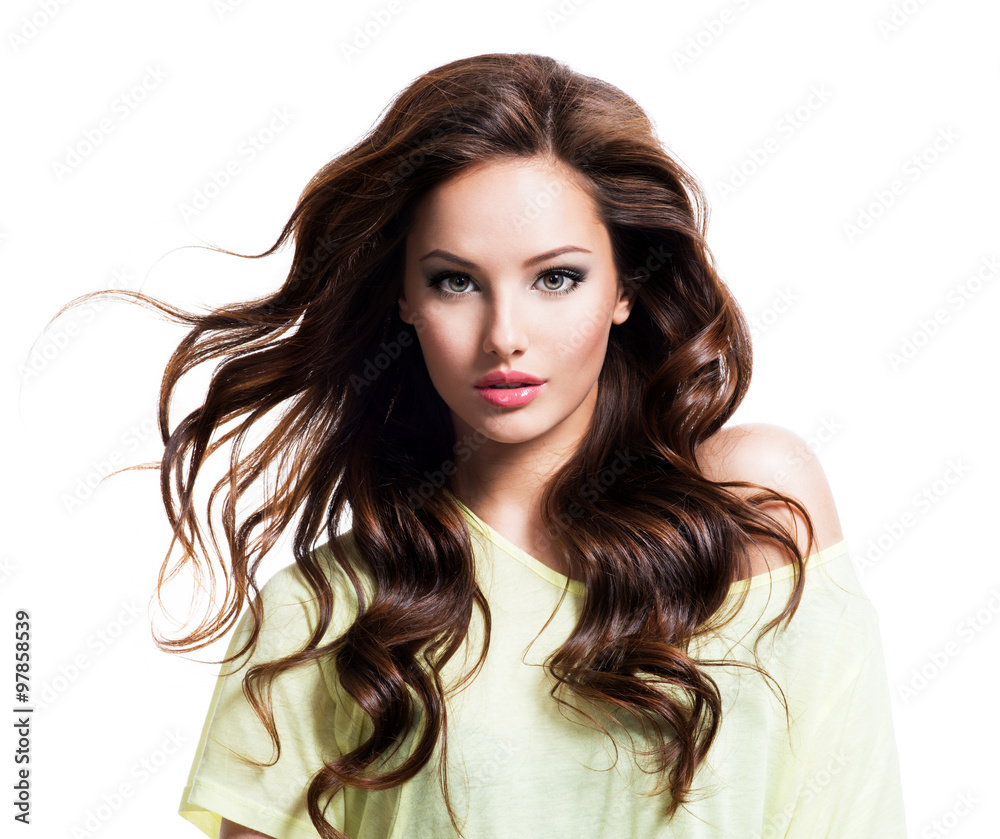 Sensuality beautiful woman with long hair Sensuality beautiful woman with long hair