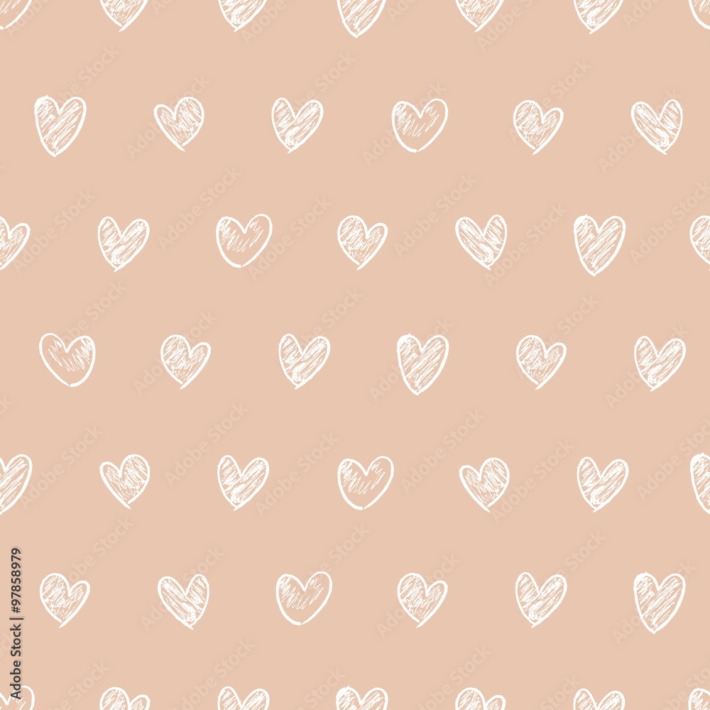 Seamless hearts background Seamless hearts background