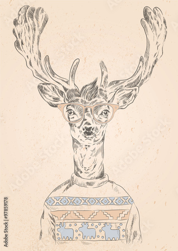 Happy New hipster deer!