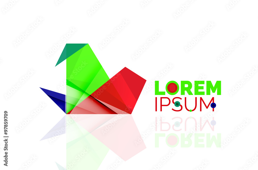 Logo, abstract geometric business icon Logo, abstract geometric business icon