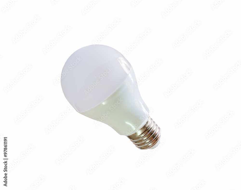 Modern LED light bulb (lamp) Isolated on white, ECO energy conce