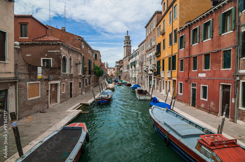 VENICE, ITALY - MAY 16, 2010: Boats at a channel in Venice, Ital © AlexBr