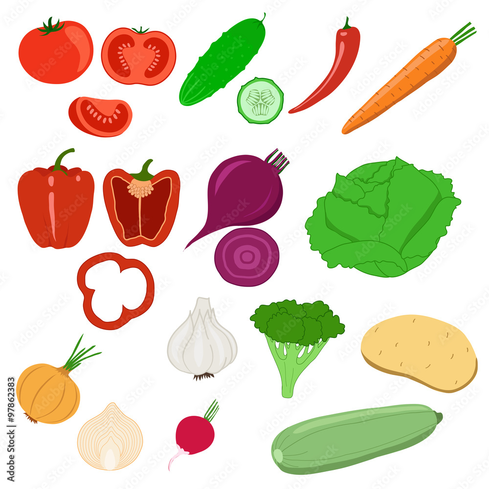 Collection of vegetables Collection of vegetables