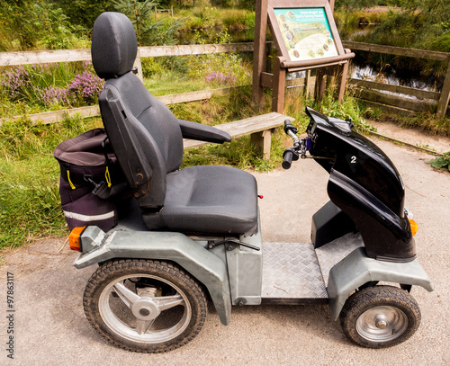 Tramper mobility scooter at Beacon Fell Country Park, Lancashire, UK photo