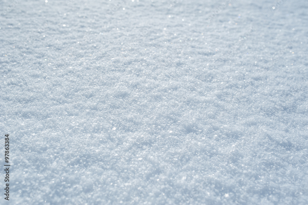 High detailed surface of winter snow