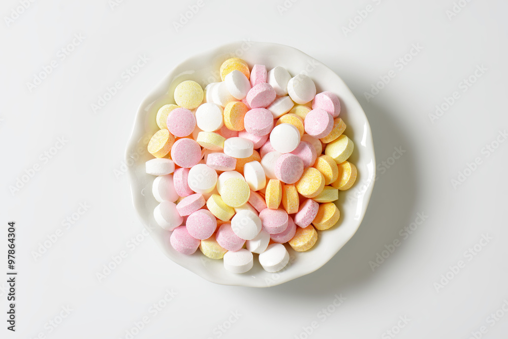 Fruit flavor pressed sugar candy Fruit flavor pressed sugar candy