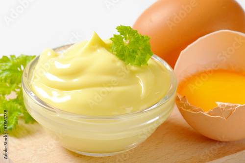 Obraz na płótnie Bowl of egg mayonnaise