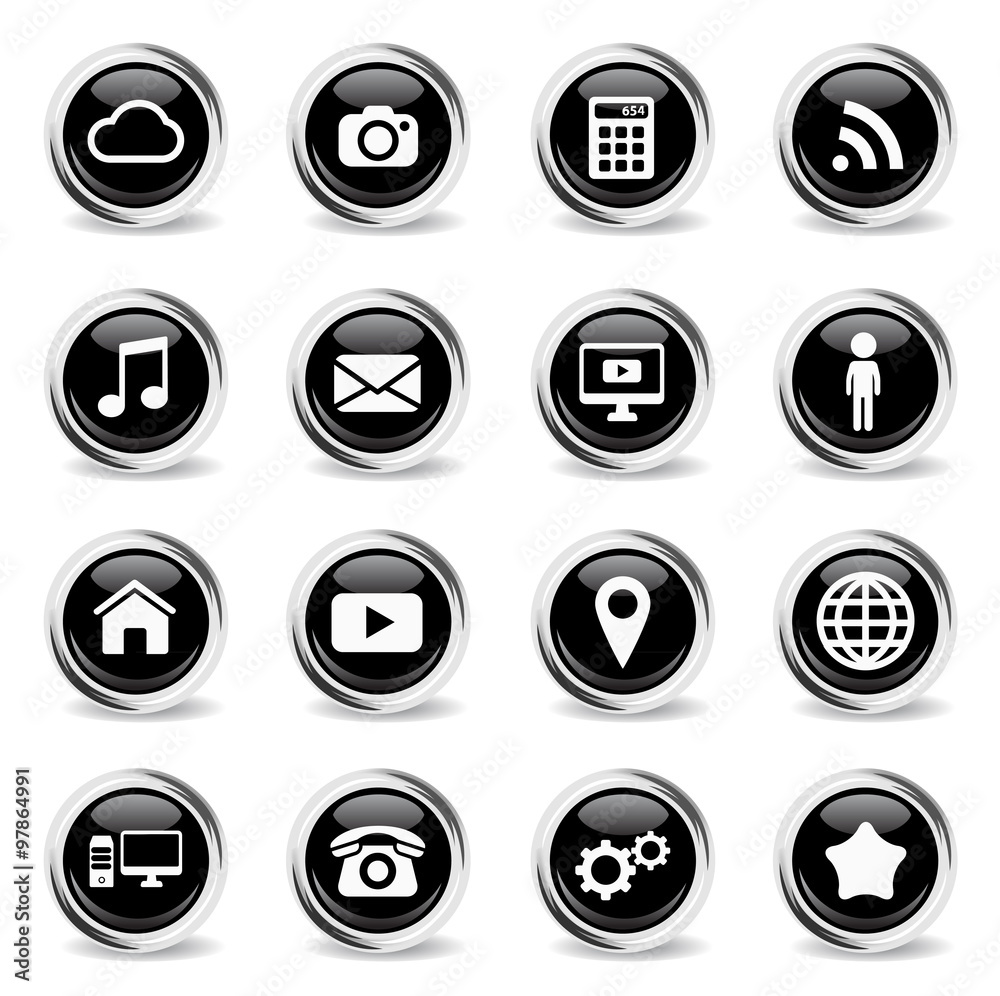 Social media simply icons Social media simply icons