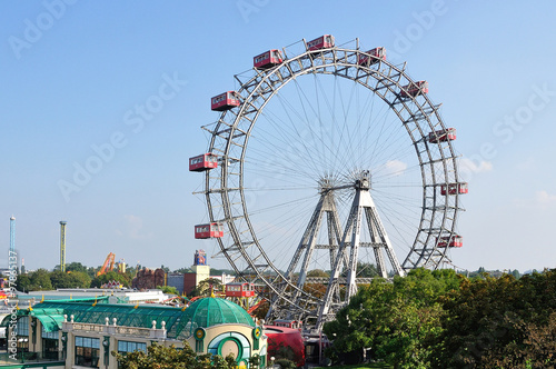 Obraz na płótnie Riesenrad in wien w salonie