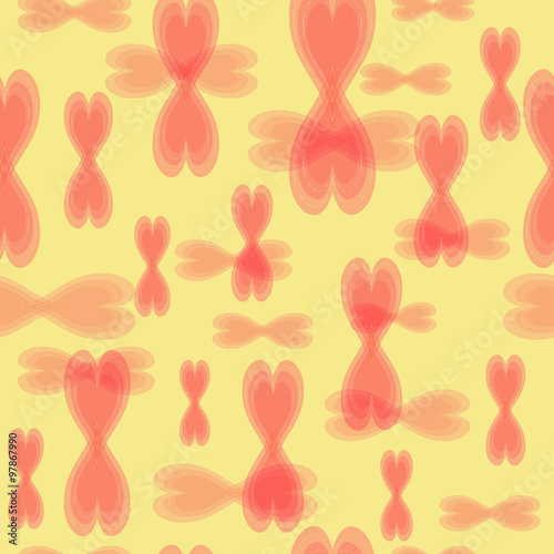 Seamless Pattern in Warm Colors